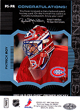 2007-2008 OPC Premier Stitchings PS-PR Patrick Roy
