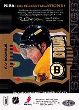 2007-2008 OPC Premier Stitchings PS-RA Ray Bourque