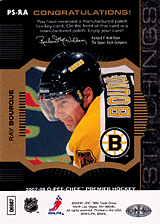 2007-2008 OPC Premier Stitchings PS-RA Ray Bourque