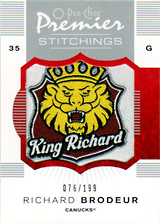 2007-2008 OPC Premier Stitchings PS-RB Richard Brodeur