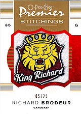 2007-2008 OPC Premier Stitchings PS-RB Richard Brodeur