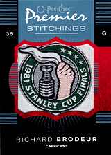 2007-2008 OPC Premier Stitchings PS-RB Richard Brodeur