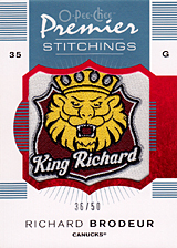 2007-2008 OPC Premier Stitchings PS-RB Richard Brodeur