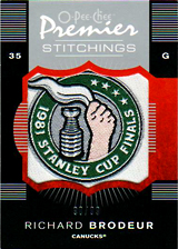 2007-2008 OPC Premier Stitchings PS-RB Richard Brodeur