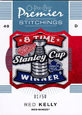 2007-2008 OPC Premier Stitchings PS-RK Red Kelly