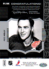 2007-2008 OPC Premier Stitchings PS-RK Red Kelly