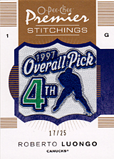 2007-2008 OPC Premier Stitchings PS-RL Roberto Luongo