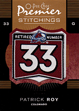 2007-2008 OPC Premier Stitchings PS-RO Patrick Roy