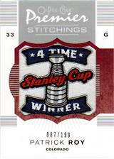 2007-2008 OPC Premier Stitchings PS-RO Patrick Roy