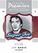 2007-2008 OPC Premier Stitchings PS-SA Joe Sakic