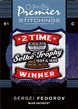 2007-2008 OPC Premier Stitchings PS-SF Sergei Fedorov