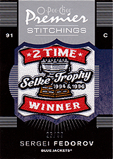 2007-2008 OPC Premier Stitchings PS-SF Sergei Fedorov