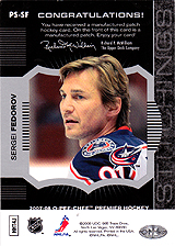 2007-2008 OPC Premier Stitchings PS-SF Sergei Fedorov