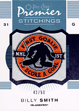 2007-2008 OPC Premier Stitchings PS-SM Billy Smith