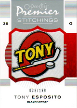 2007-2008 OPC Premier Stitchings PS-TE Tony Esposito
