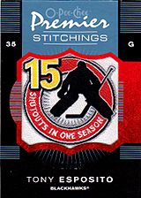 2007-2008 OPC Premier Stitchings PS-TE Tony Esposito