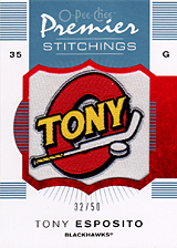 2007-2008 OPC Premier Stitchings PS-TE Tony Esposito
