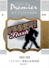 2007-2008 OPC Premier Stitchings PS-TS Teemu Selanne