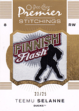 2007-2008 OPC Premier Stitchings PS-TS Teemu Selanne