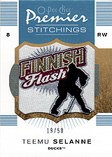 2007-2008 OPC Premier Stitchings PS-TS Teemu Selanne