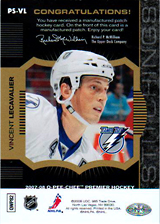 2007-2008 OPC Premier Stitchings PS-VL Vincent Lecavalier