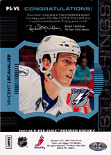 2007-2008 OPC Premier Stitchings PS-VL Vincent Lecavalier