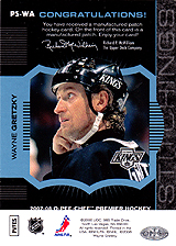 2007-2008 OPC Premier Stitchings PS-WA Wayne Gretzky