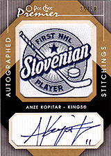 2007-2008 OPC Premier Stitchings Auto APS-AK Anze Kopitar