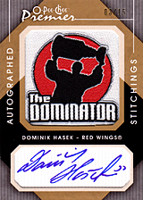 2007-2008 OPC Premier Stitchings Auto APS-HA Dominik Hasek