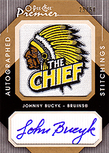 2007-2008 OPC Premier Stitchings Auto APS-JB Johnny Bucyk
