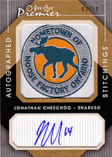 2007-2008 OPC Premier Stitchings Auto APS-JC Jonathan Cheechoo