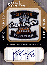 2007-2008 OPC Premier Stitchings Auto APS-JG Jean-Sebastien Giguere