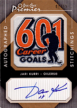 2007-2008 OPC Premier Stitchings Auto APS-JK Jari Kurri