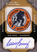 2007-2008 OPC Premier Stitchings Auto APS-MB Mike Bossy