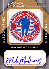 2007-2008 OPC Premier Stitchings Auto APS-MM Mike Modano