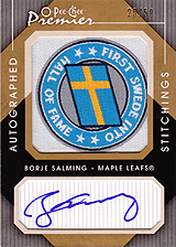 2007-2008 OPC Premier Stitchings Auto APS-SA Borje Salming