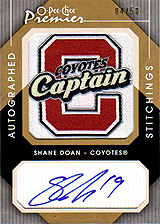 2007-2008 OPC Premier Stitchings Auto APS-SD Shane Doan