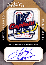 2007-2008 OPC Premier Stitchings Auto APS-SK Saku Koivu