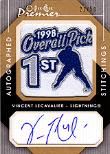 2007-2008 OPC Premier Stitchings Auto APS-VL Vincent Lecavalier