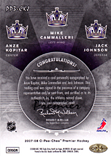 2007-2008 OPC Premier TRIOS PP3-CKJ 