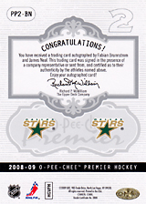 2008-2009 OPC Premier DUOS PP2-BN Fabian Brunnstrom :: James Neal
