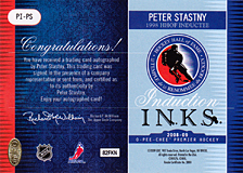 2008-2009 OPC Premier Induction I.N.K.S. PI-PS Peter Stastny