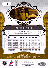 2008-2009 OPC Premier Regular Card 19 