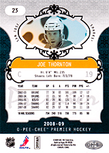 2008-2009 OPC Premier Regular Card 23 