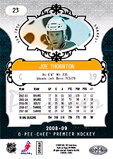 2008-2009 OPC Premier Regular Card 23 