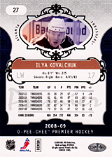 2008-2009 OPC Premier Regular Card 27 