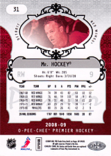2008-2009 OPC Premier Regular Card 31 