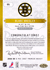 2008-2009 OPC Premier Rookies - Auto 44 