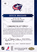 2008-2009 OPC Premier Rookies - Auto 49 