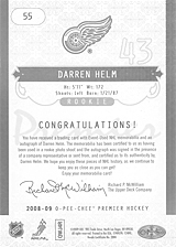 2008-2009 OPC Premier Rookies - Auto 55 